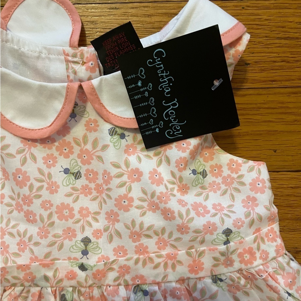 Cynthia Rowley | Girls Floral Bumble Bee Dress | 24 mo - Picture 4 of 8